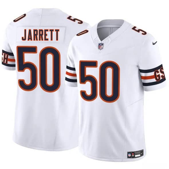 Chicago Bears #50 Grady Jarrett White 2025 F.U.S.E. Vapor Stitched Jersey