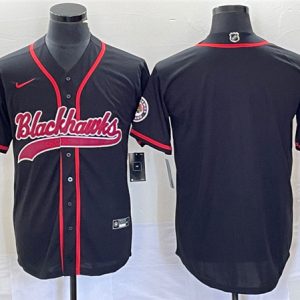 Chicago Blackhawks Blank Black Cool Base Stitched Jersey