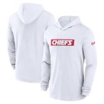 Kansas City Chiefs White Sideline Performance Hoodie