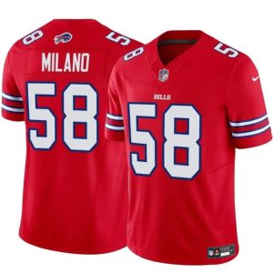 Buffalo Bills #58 Matt Milano Red 2024 F.U.S.E. Vapor Untouchable Limited Stitched Jersey