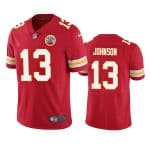 Kansas City Chiefs #13 Nazeeh Johnson Red Vapor Untouchable Limited Stitched Football Jersey
