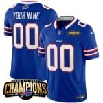 Buffalo Bills Custom Blue 2023 F.U.S.E. AFC East Champions Ptach Stitched Jersey