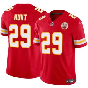 Kansas City Chiefs #29 Kareem Hunt Red 2024 F.U.S.E. Vapor Untouchable Limited Stitched Jersey