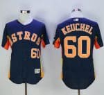 Astros #60 Dallas Keuchel Navy Blue Flexbase Authentic Collection Stitched Jersey