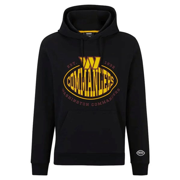 Washington Commanders Black BOSS X Touchback Pullover Hoodie