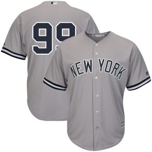 New York Yankees #99 Aaron Judge Majestic Gray Cool Base Player Stitched Jersey