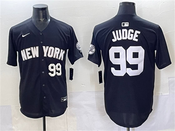 New York Yankees #99 Aaron Judge Black Limited Stitched Jersey