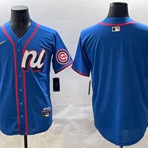 National League Chicago Cubs Blank Blue 2025 All-Star Edition Limited Stitched Jersey