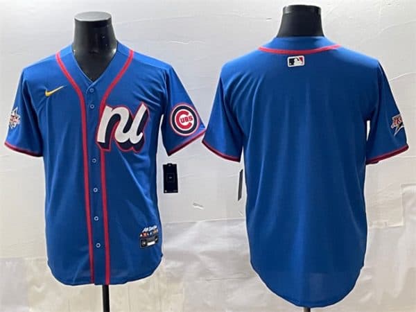 National League Chicago Cubs Blank Blue 2025 All-Star Edition Limited Stitched Jersey