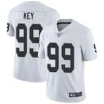 Raiders #99 Arden Key White Vapor Untouchable Limited Stitched Jersey