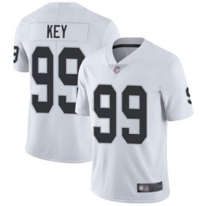 Raiders #99 Arden Key White Vapor Untouchable Limited Stitched Jersey