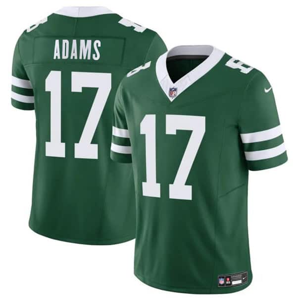 New York Jets #17 Davante Adams Green 2024 F.U.S.E. Throwback Limited Stitched Jersey