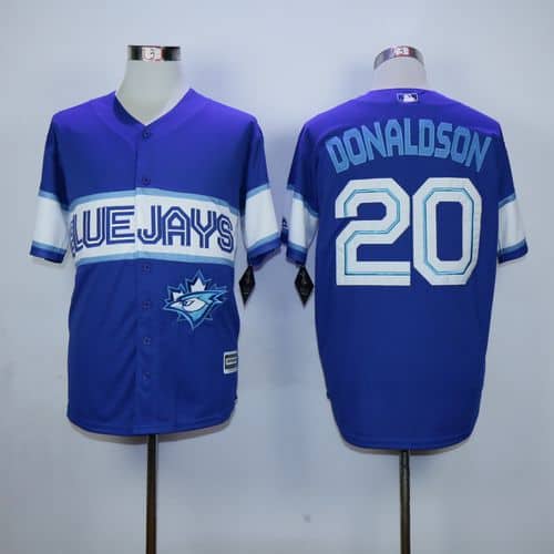 Blue Jays #20 Josh Donaldson Blue Exclusive New Cool Base Stitched Jersey