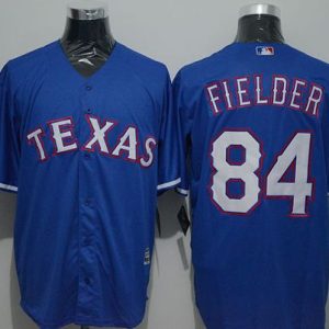 Rangers #84 Prince Fielder Blue New Cool Base Stitched Jersey