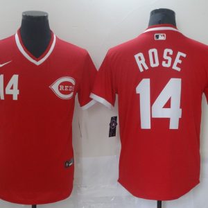 Cincinnati Reds #14 Pete Rose Red Cool Base Stitched Jersey