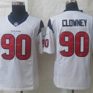 Texans #90 Jadeveon Clowney White Stitched Limited Nike Jersey