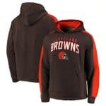 Cleveland Browns Brown Game Time Arch Pullover Hoodie
