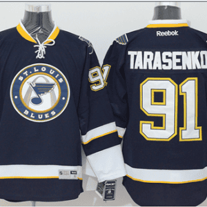 Blues #91 Vladimir Tarasenko Dark Blue Third Stitched Jersey