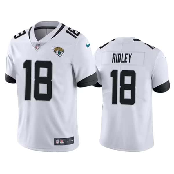 Jacksonville Jaguars #18 Calvin Ridley White Vapor Untouchable Limited Stitched Jersey