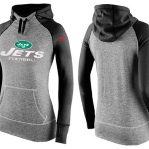 Nike New York Jets Performance Hoodie Grey Black