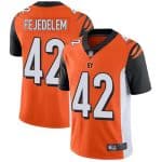 Cincinnati Bengals #42 Clayton Fejedelem Orange Vapor Untouchable Limited Stitched Jersey