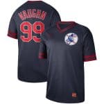 Cleveland Indians #99 Rick Vaughn Navy Cooperstown Collection Legend Stitched Jersey