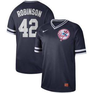 New York Yankees #42Jackie Robinson Navy Cooperstown Legend Collection Stitched Jersey