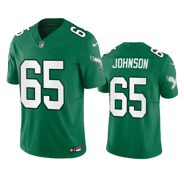 Philadelphia Eagles #65 Lane Johnson Green 2023 F.U.S.E. Vapor Untouchable Stitched Jersey