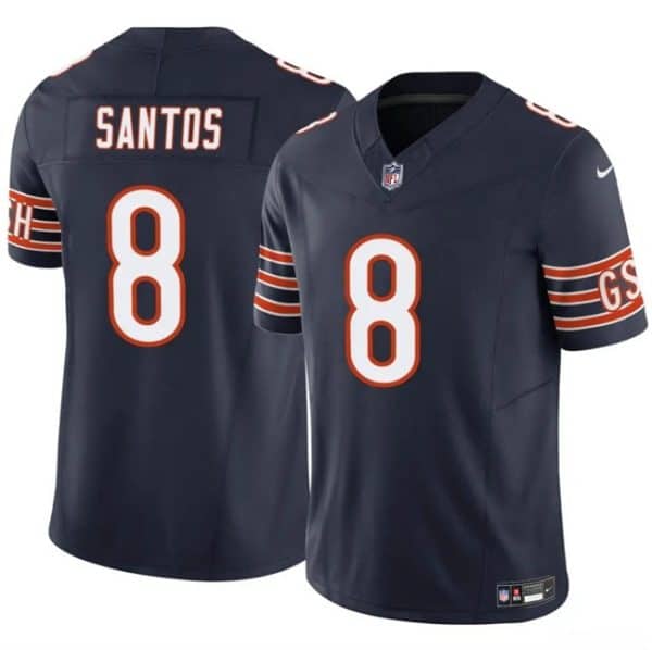 Chicago Bears #8 Cairo Santos Navy 2025 F.U.S.E. Vapor Untouchable Limited Stitched Jersey