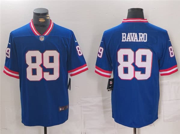 New York Giants #89 Mark Bavaro Royal Vapor Untouchable Classic Retired Player Stitched Jersey