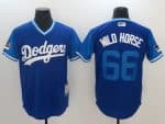 Los Angeles Dodgers Yasiel Puig "Wild Horse" Majestic Royal Light Blue 2018 Players' Weekend Jersey