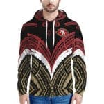 San Francisco 49ers Red Black Hoodie