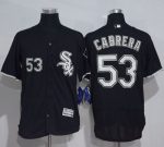 White Sox #53 Melky Cabrera Black Flexbase Authentic Collection Stitched Jersey