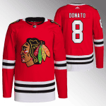 Chicago Blackhawks #8 Ryan Donato Red Stitched Jersey
