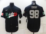 Las Vegas Raiders #98 Maxx Crosby Black Mexico Stitched Jersey