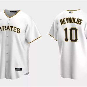 Pittsburgh Pirates #10 Bryan Reynolds White Cool Base Stitched Jersey