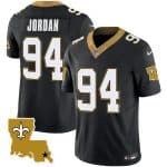 New Orleans Saints #94 Cameron Jordan Black 2023 F.U.S.E. 1987 Legacy Vapor Stitched Jersey