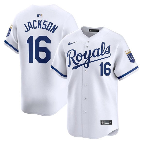 Kansas City Royals #16 Bo Jackson White 2024 Home Limited Stitched Jersey