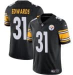 Pittsburgh Steelers #31 Daijun Edwards Black Vapor Untouchable Limited Stitched Jersey