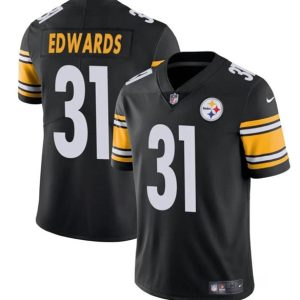 Pittsburgh Steelers #31 Daijun Edwards Black Vapor Untouchable Limited Stitched Jersey