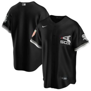 White Sox Black Cool Base Stitched Jersey