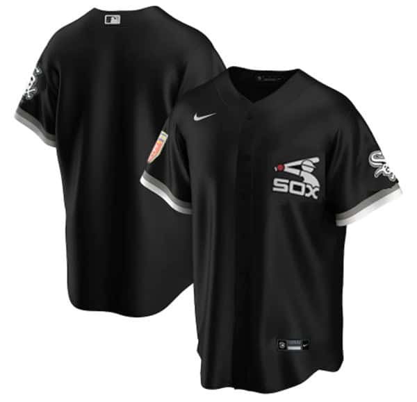 White Sox Black Cool Base Stitched Jersey