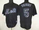 Mets #5 David Wright Black Fashion Stitched Jersey