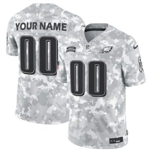 Philadelphia Eagles Custom 2024 F.U.S.E Arctic Camo Salute To Service Limited Stitched Jersey