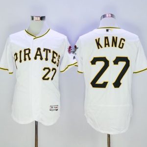 Pirates #27 Jung-Ho Kang White Flexbase Authentic Collection Stitched Jersey