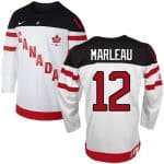 Olympic CA. #12 Patrick Marleau White 100th Anniversary Stitched Jersey
