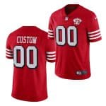 San Francisco 49ers Red 75th Anniversary Throwback Vapor Limited Football Stitched Jersey