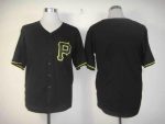 Pirates Blank Black Fashion Stitched Jersey