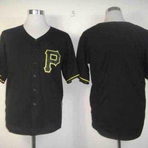 Pirates Blank Black Fashion Stitched Jersey
