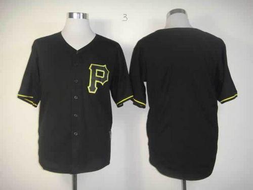Pirates Blank Black Fashion Stitched Jersey